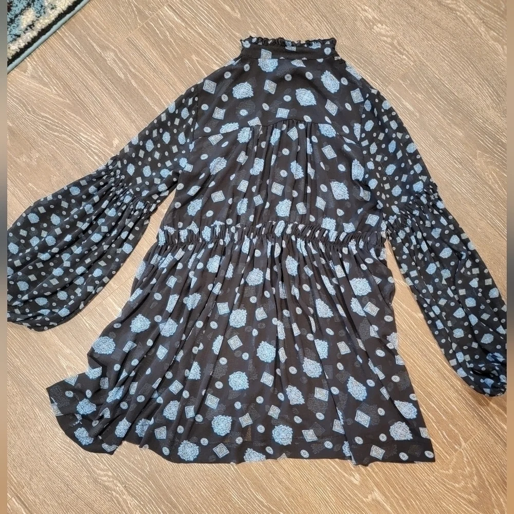 Free People Turn Turn Mini Dress Black Size XS